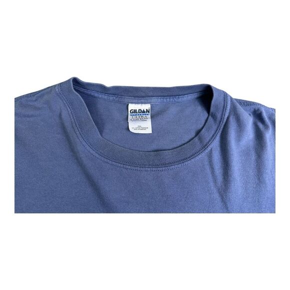 New York Central Railroad T-Shirt Adult 2XL Blue NYC Train Locomotive Transit - Picture 11 of 12